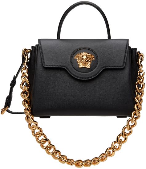 versace black medusa pouch